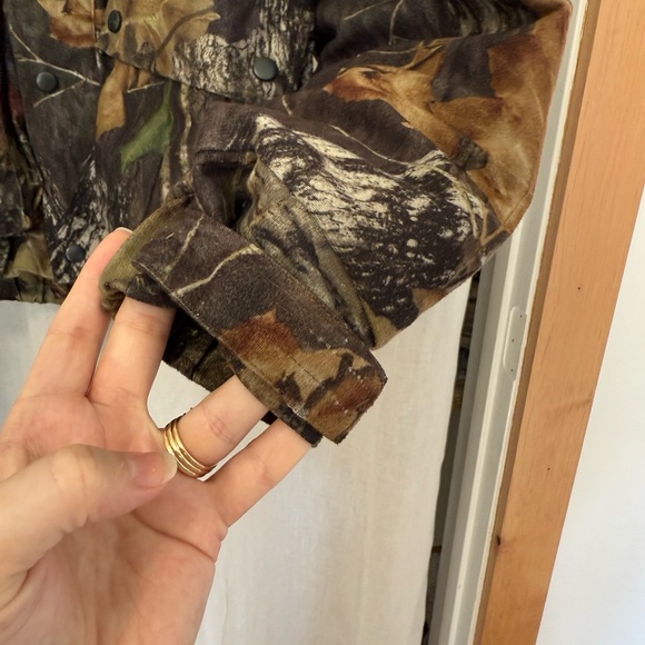 Genuine Hodgman Mossy Oak Camo Hooded Hunting Jacket Leaf & Tree Print M - Picture 3 of 12